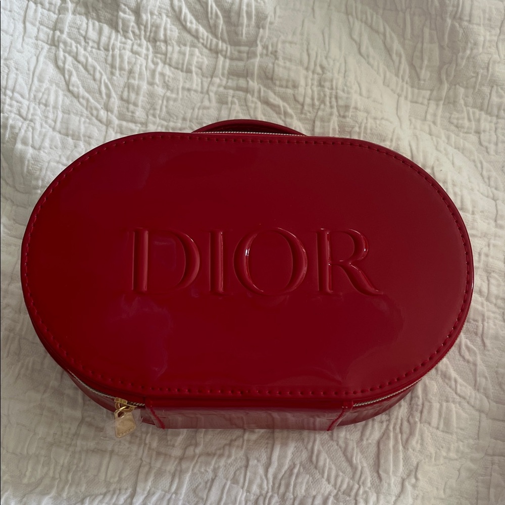 Dior Glossy Red Cosmetic Case